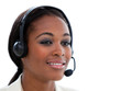 © WavebreakMediaMicro - Portrait of an ethnic businesswoman with headset on