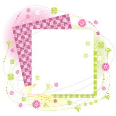 Wall Mural - Floral frame