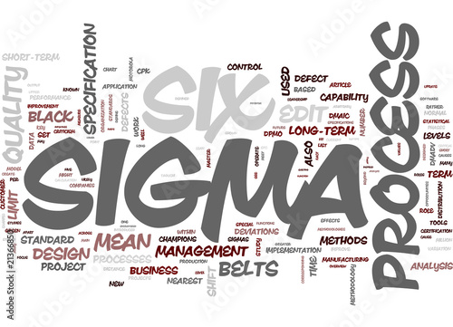 Obraz na płótnie canvas trzyczęściowy "tryptyk" Proces Six Sigma