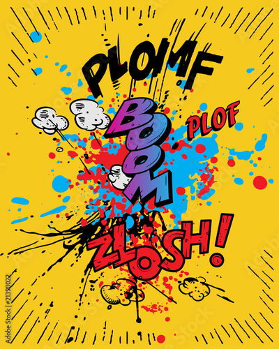 Comic book explosions