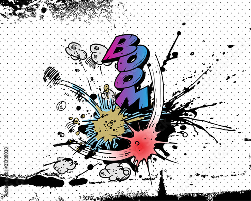 Comic book explosions