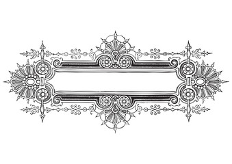 antique frame engraving (vector)