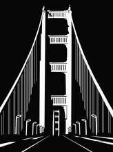 San Francisco Vector Bridge