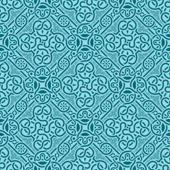  Turquoise seamless ornament