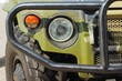 closeup jeep headlight