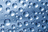 Fototapeta  - Blue water drop background