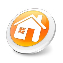 Orange 3d home button