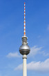 Fernsehturm - Television Tower - blue sky & clouds