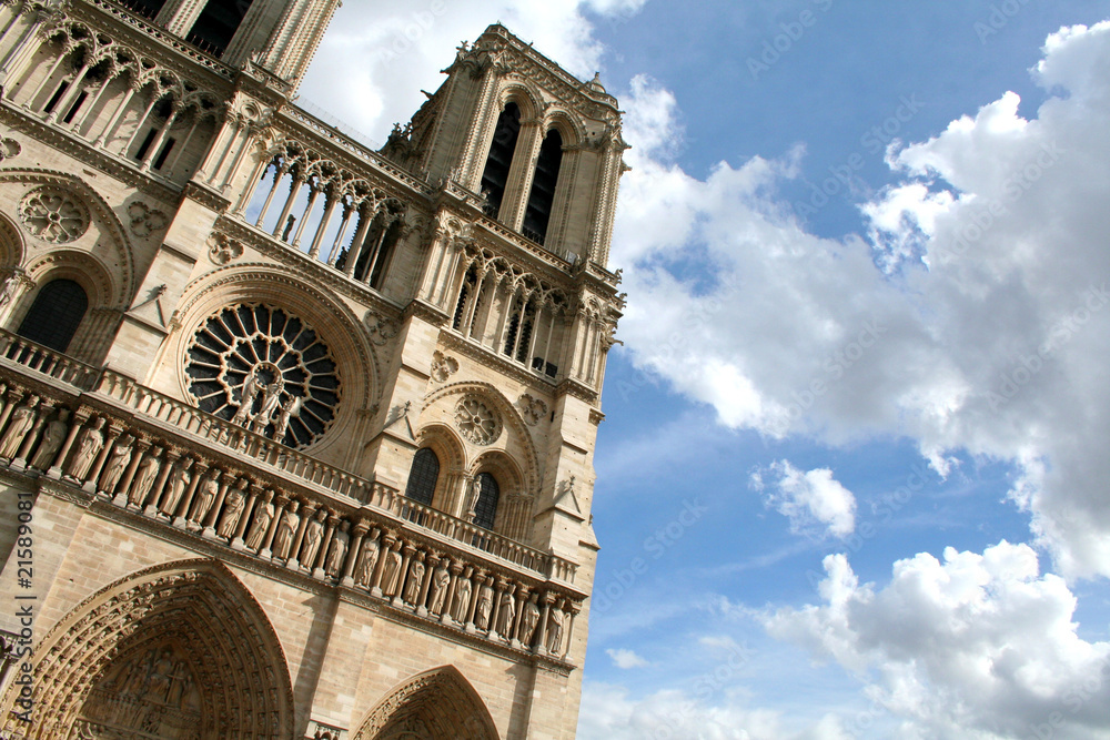 Obraz na płótnie Katedra Notre Dame, Paryż w salonie