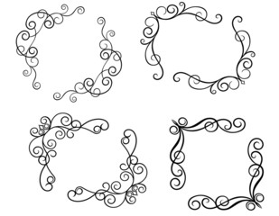 Wall Mural - swirl elements