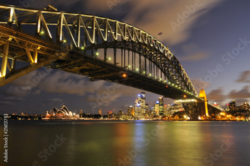 Obraz na płótnie canvas czteroczęściowy "tetraptyk" Sydney Harbour Bridge