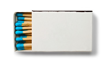 Matchbox isolated on the white background