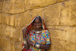 © D. Ott - indian woman with traditional Rajasthani clothes and jewelry.