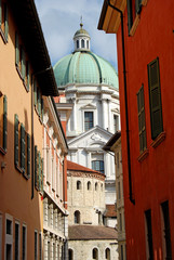 Wall Mural - Il Duomo Vecchio e il Duomo Nuovo