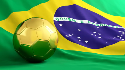 Sticker - brazil football