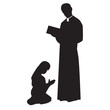 Priester und Kind
