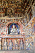 Buddha Stone Carving Of Yungang Grottoes