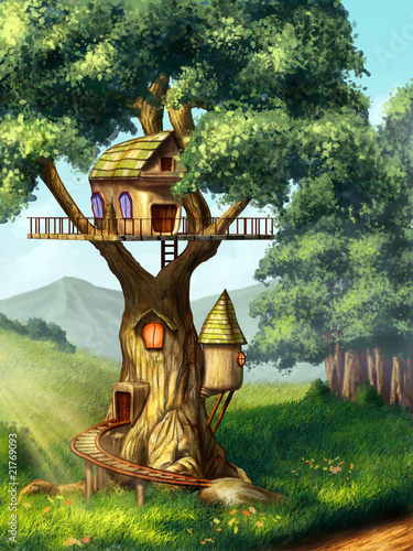 Fototeppich - Tree house (von Andrea Danti)