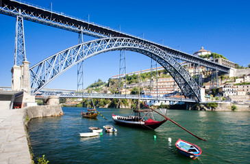 Sticker - Dom Luis I Bridge, Porto, Douro Province, Portugal