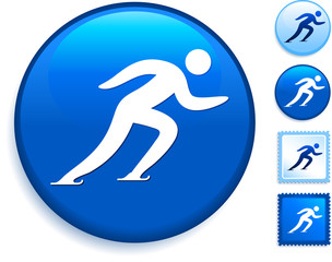 Poster - Skating Icon on Internet Button