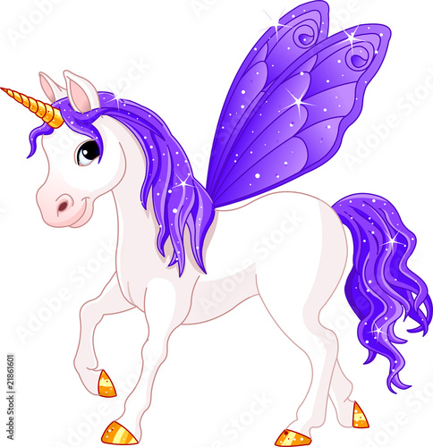 Nowoczesny obraz na płótnie Fairy Tail Violet Horse