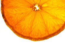 Sliced Orange Fruits In Detail