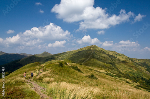 Plakat na papierze fotorealistycznym Wędrówka przez bieszczady
