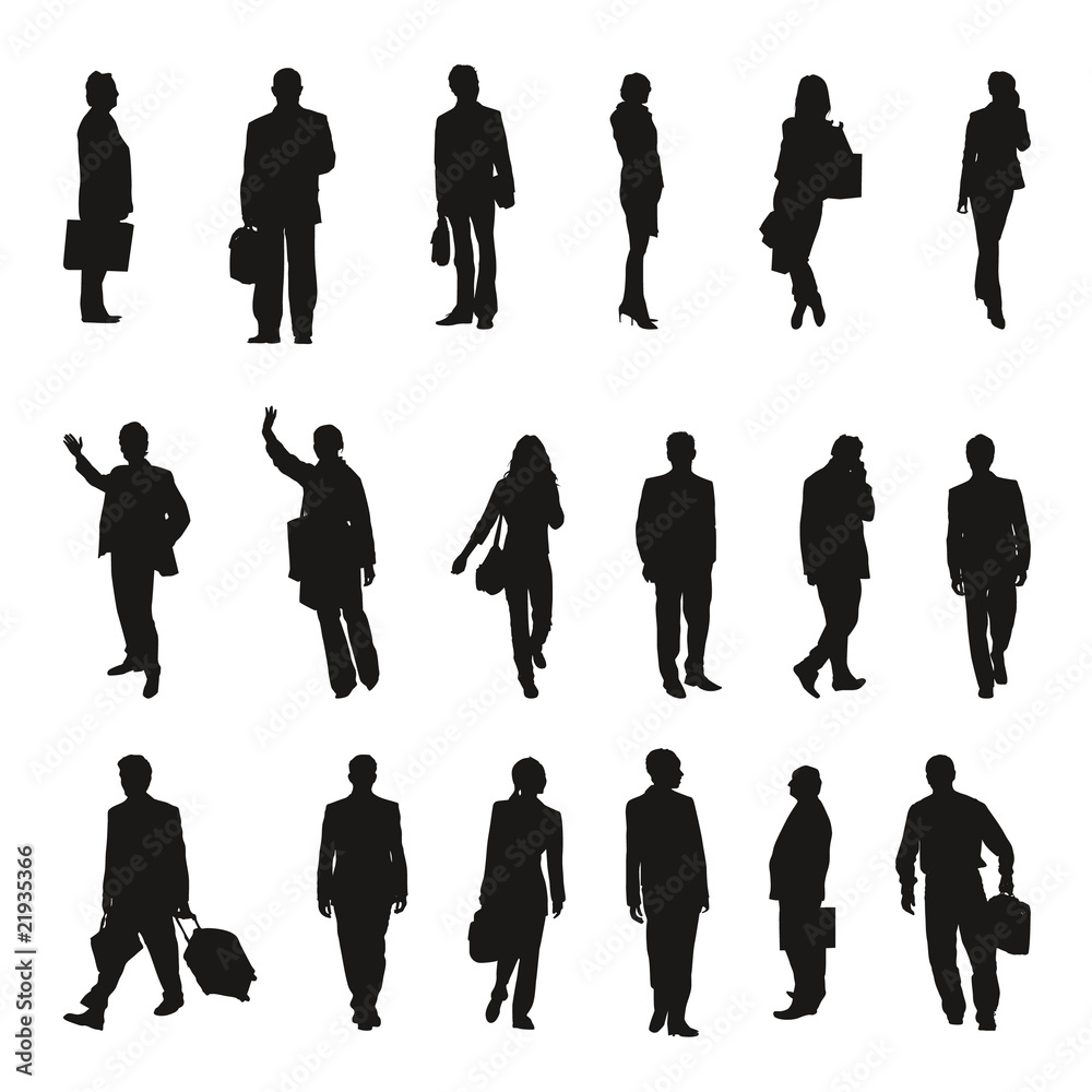Scarica Gratis Images Papier Peint Collection De Silhouettes D Affaires Business Shadows le plus cool par