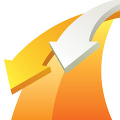 Wall Mural - business background with arrows