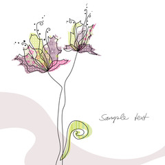 Fototapete - greeting card