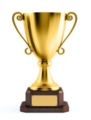 trophy in gold