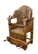 The ancient armchair for tortures with clipping path