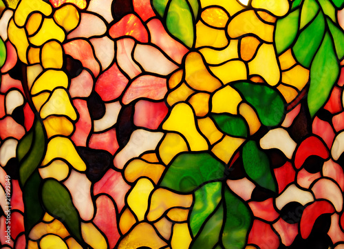 Naklejka - mata magnetyczna na lodówkę Stained glass texture