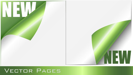 Green Curling Pages Set