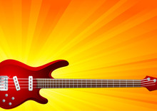 Vector Background With Guitar
