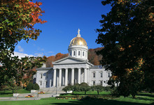 The State Capitol Building In Montpelier Vermont