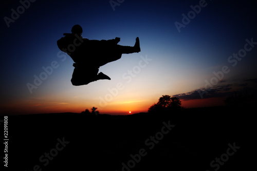 Plakat na papierze fotorealistycznym Karate