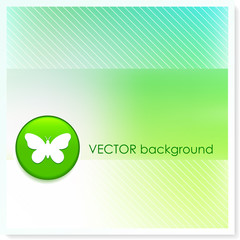 Wall Mural - Butterfly Icon Internet Button on Vector Background