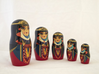 Wall Mural - Russian nesting dolls , babushkas