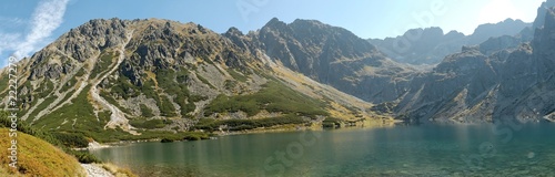 Obraz na płótnie canvas trzyczęściowy "tryptyk" Tatry - czarny staw gasienicowy1