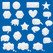© alvaroc - set of bubbles icons symbols talk glossy speech thought