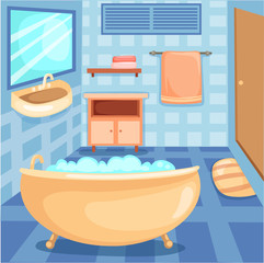 Poster - bathroom icons set