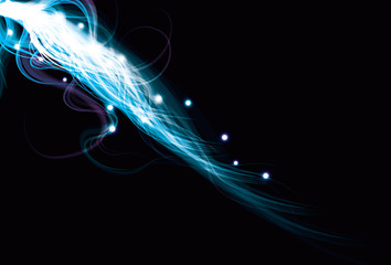 blurry abstract energy beam blue background