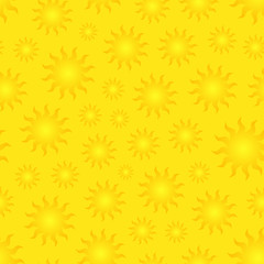 Wall Mural - seamless pattern with sun. vector illustration.