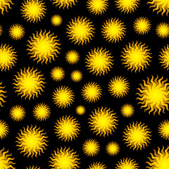 Wall Mural - seamless sunburst background