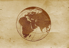 Globe Illustration (from Late 1800)