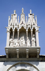 Pisa - campo santo - detail from gothic facade