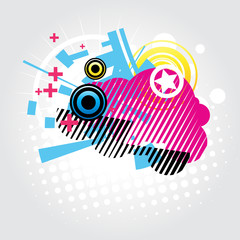 Wall Mural - abstract vector background