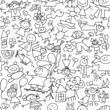 Children's drawing - seamless pattern