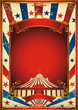 Nice vintage circus background with big top